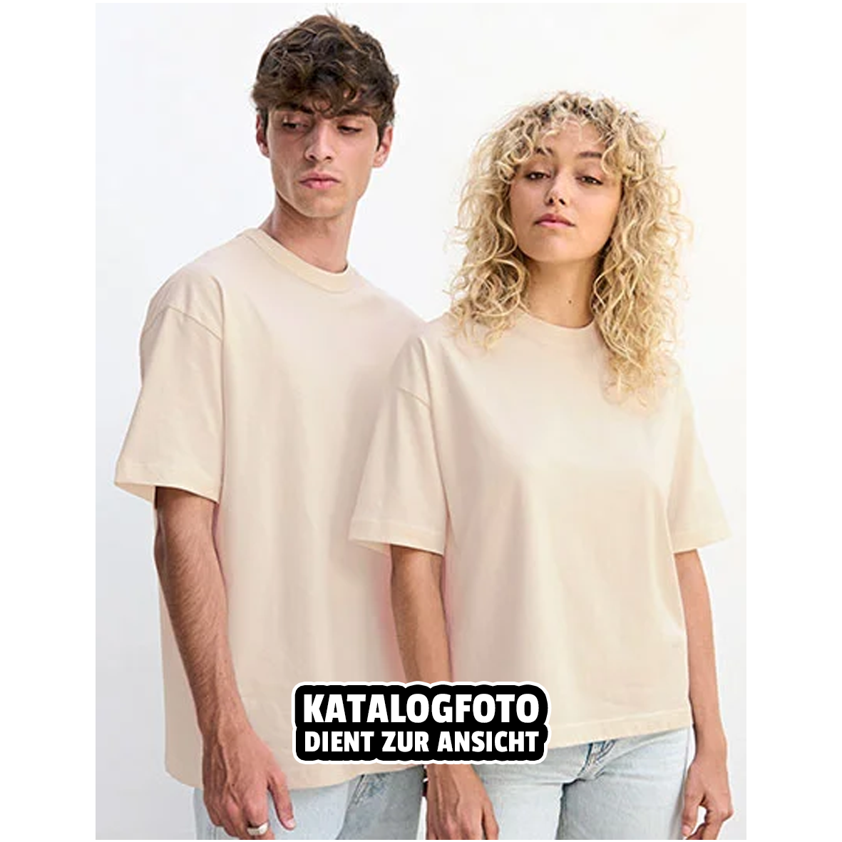 T-Shirt Oversize "Prunklosia Schrift" | Schwarz Unisex