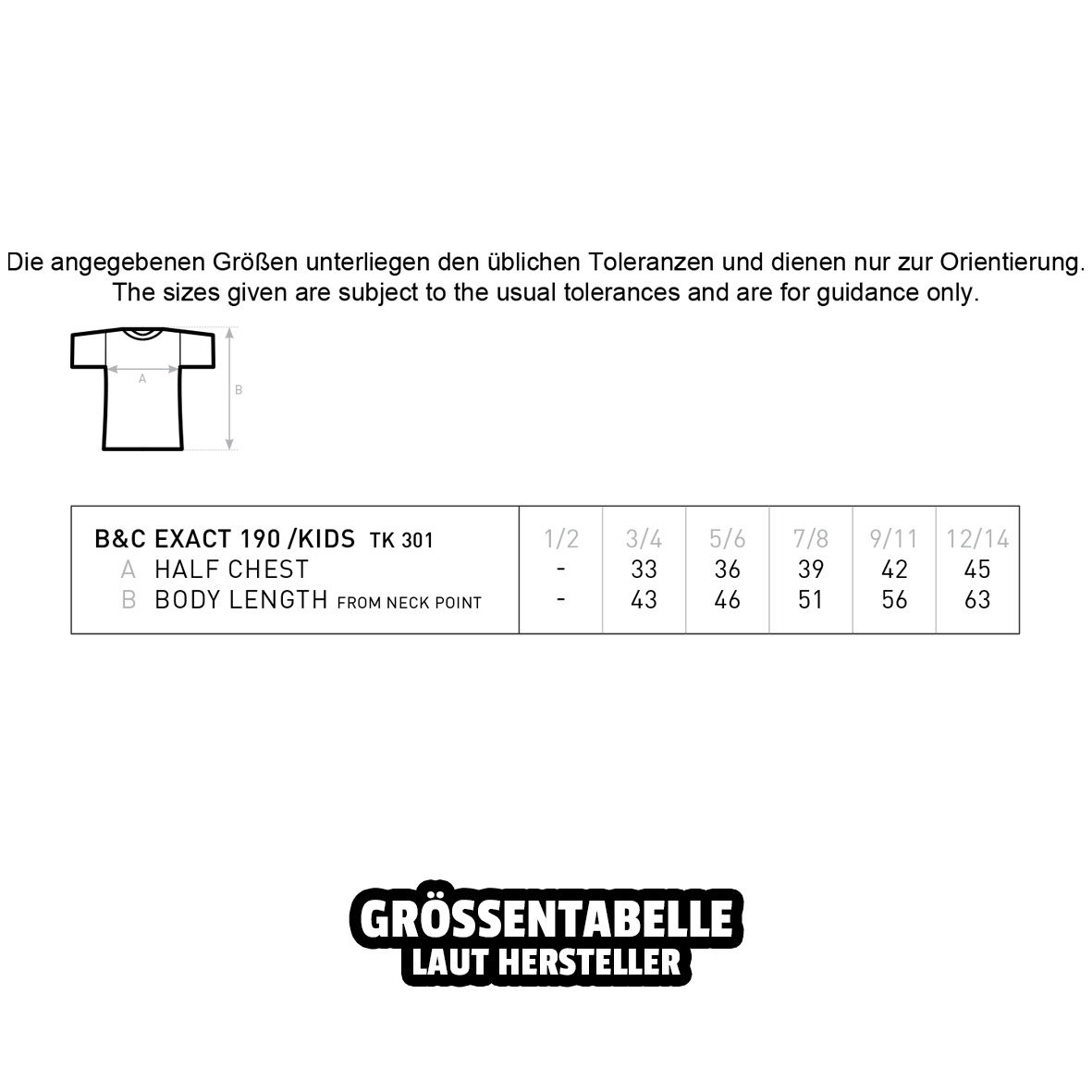 T-Shirt "Prunklosia Schrift" Kinder | Weiß