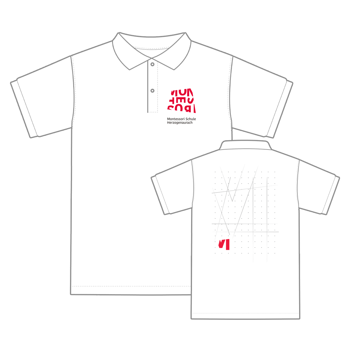 Poloshirt "Skizze" Damen