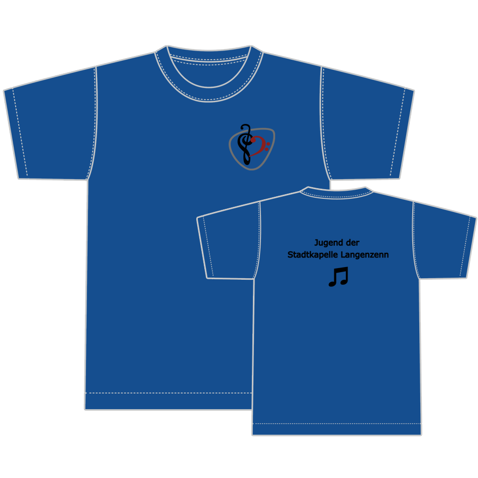 T-Shirt "STADTKAPELLE JUGEND" Blau | Kinder
