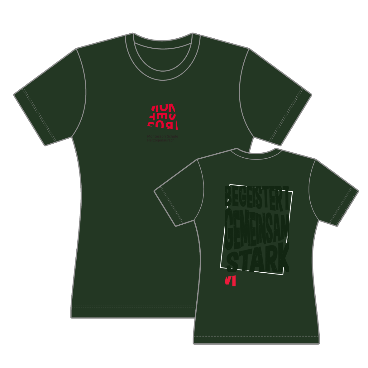 T-Shirt "Slogan" Damen