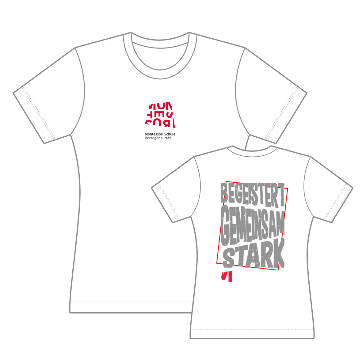 T-Shirt "Slogan" Damen