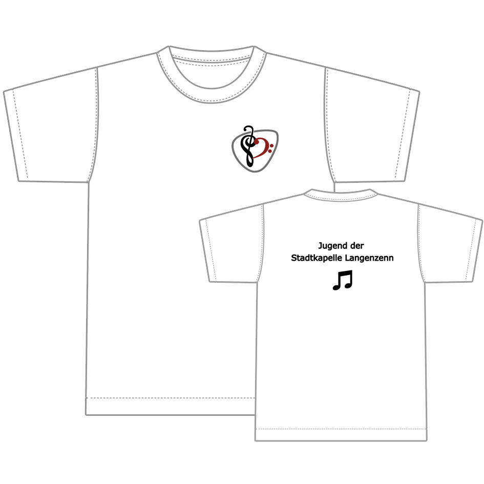 T-Shirt "STADTKAPELLE JUGEND" Weiß | Kinder
