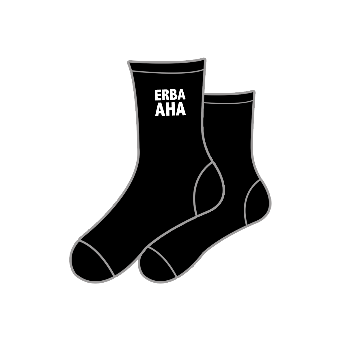 Socken "Erba AHA" Schwarz