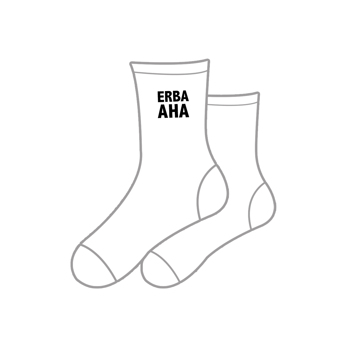 Socken "Erba AHA" Weiß