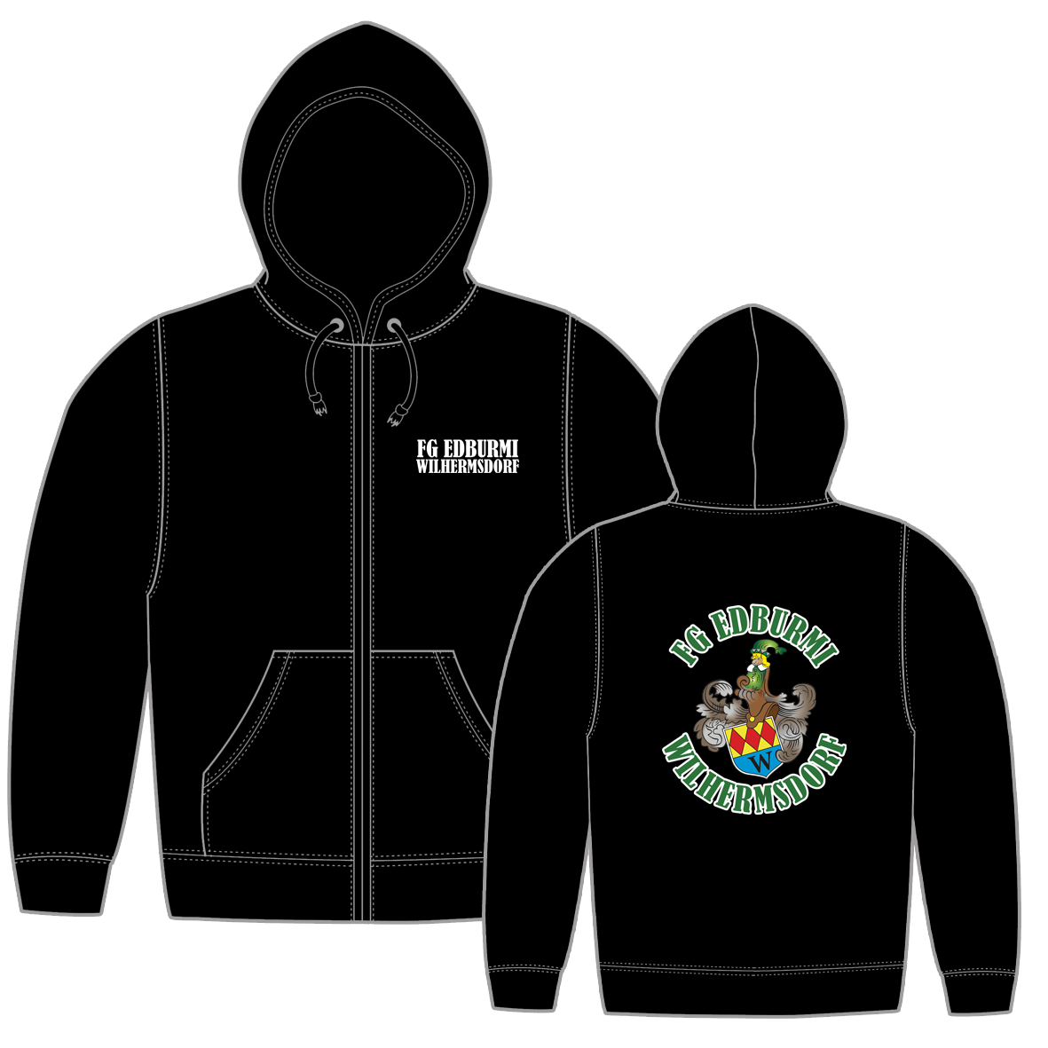 Zip Hoodie "Edburmi" Damen
