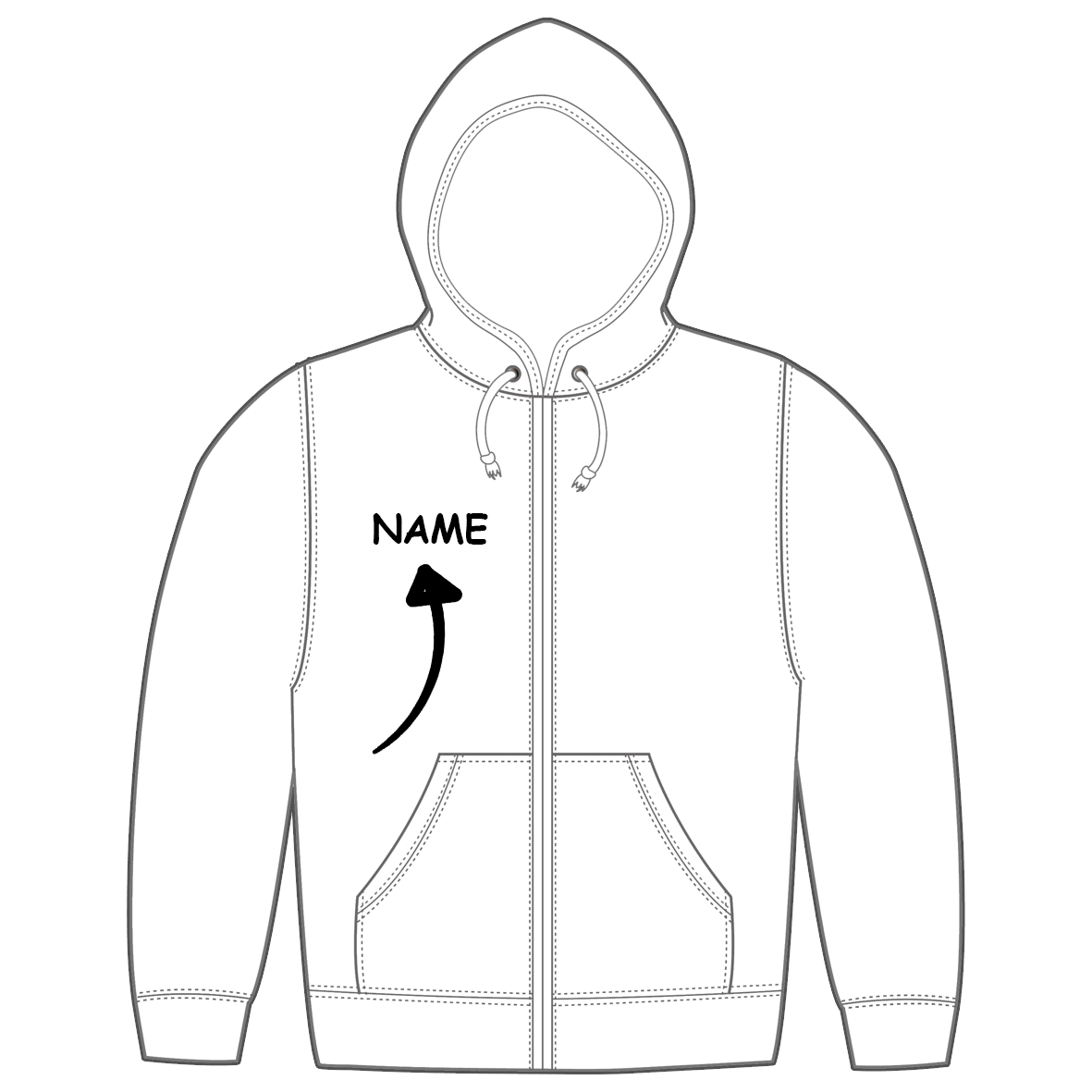 Zip Hoodie "Prunklosia" Unisex